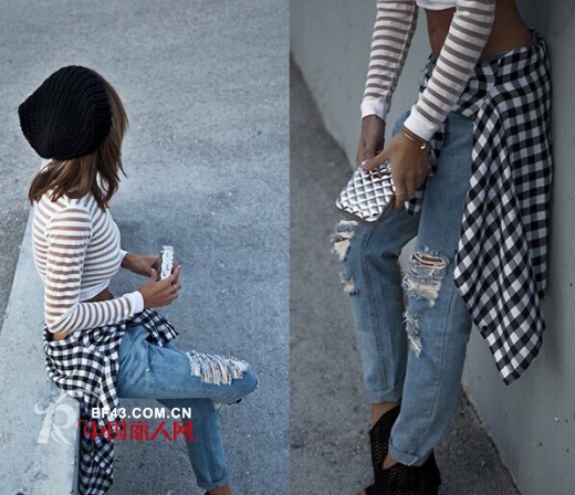 秋日衬衫不要用来穿  试试系在腰间怎么样?