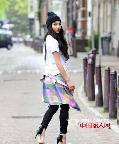 秋日衬衫不要用来穿  试试系在腰间怎么样?