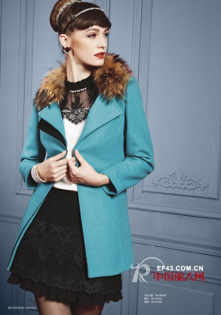 秋冬外套太平淡 毛领呢子大衣增添奢华感