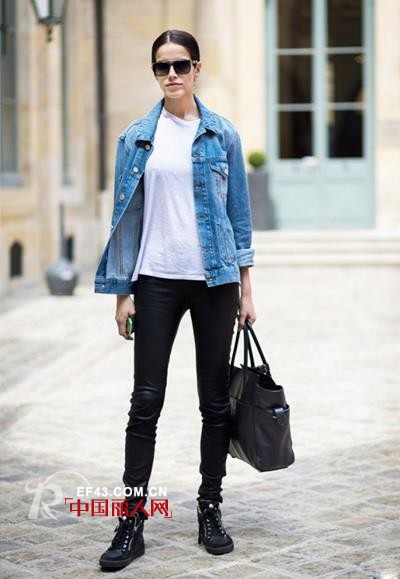 欧美街拍潮人秋季混搭服装 凹凸时尚造型