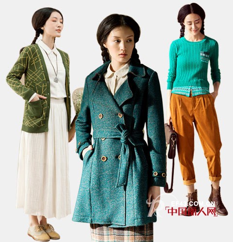 茵曼流行色搭配 初秋的色彩物语