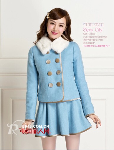 太平鸟乐町官方旗舰店正品新款大衣  萌妹秋冬必备