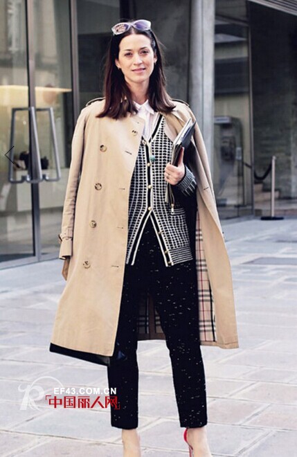驼色风衣搭配 秋季经典风衣造型