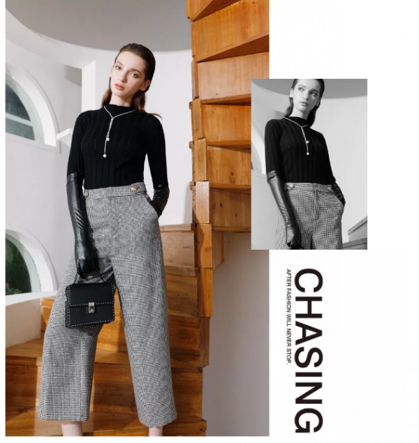 JAOBOO|穿上黑白千鸟格,作整条街最美的街拍冠军