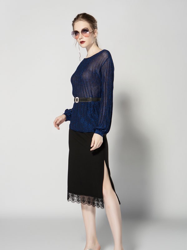 藏蓝色针织衫好搭配吗 JA女装教你将针织衫穿出多种风格