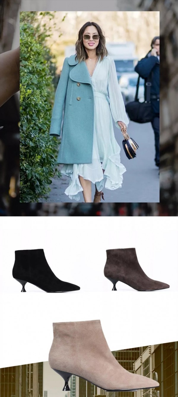 丹比奴鞋履潮流|短靴总是穿不好看?搭配裙子简直美炸了!