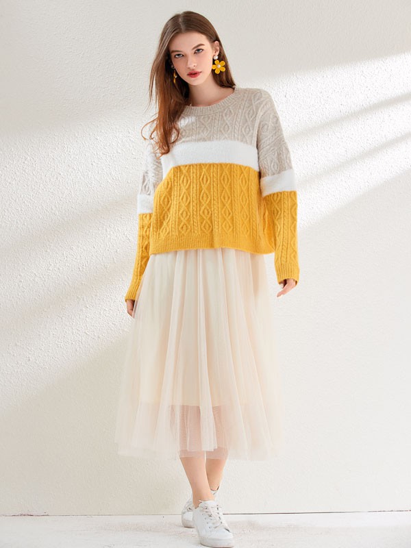 温暖的黄色针织单品 轻松美爆整个秋天