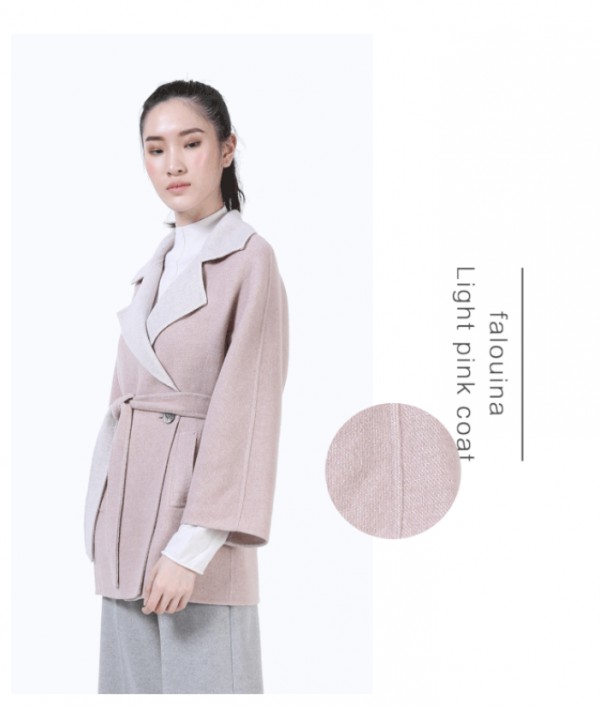 falouina | 粉色温柔,魅影时尚:触摸你的大衣