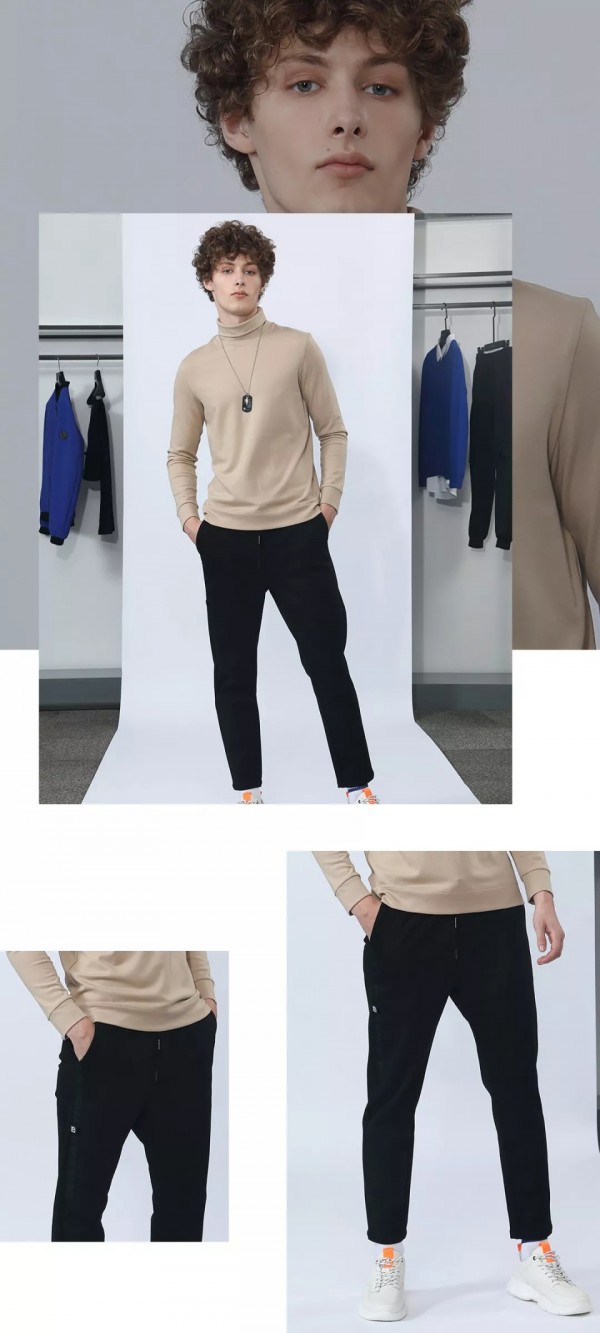 莎斯莱思品牌男装 秋冬简单又时尚的造型唯有抽绳长裤