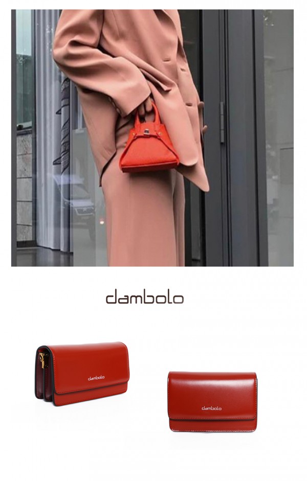 秋冬想要时髦抢眼 一个丹比奴红色包包就足矣