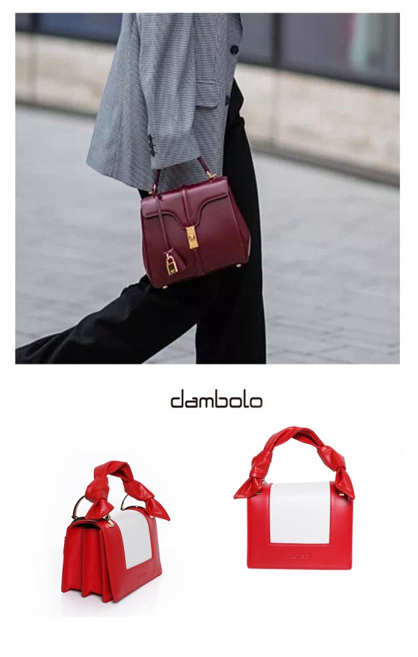 秋冬想要时髦抢眼 一个丹比奴红色包包就足矣