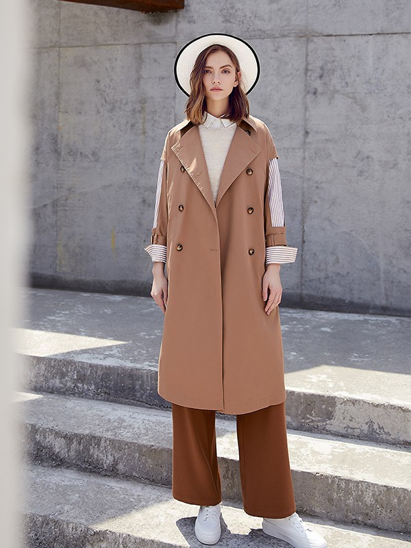 温柔奶茶色穿搭 早秋穿出气质感