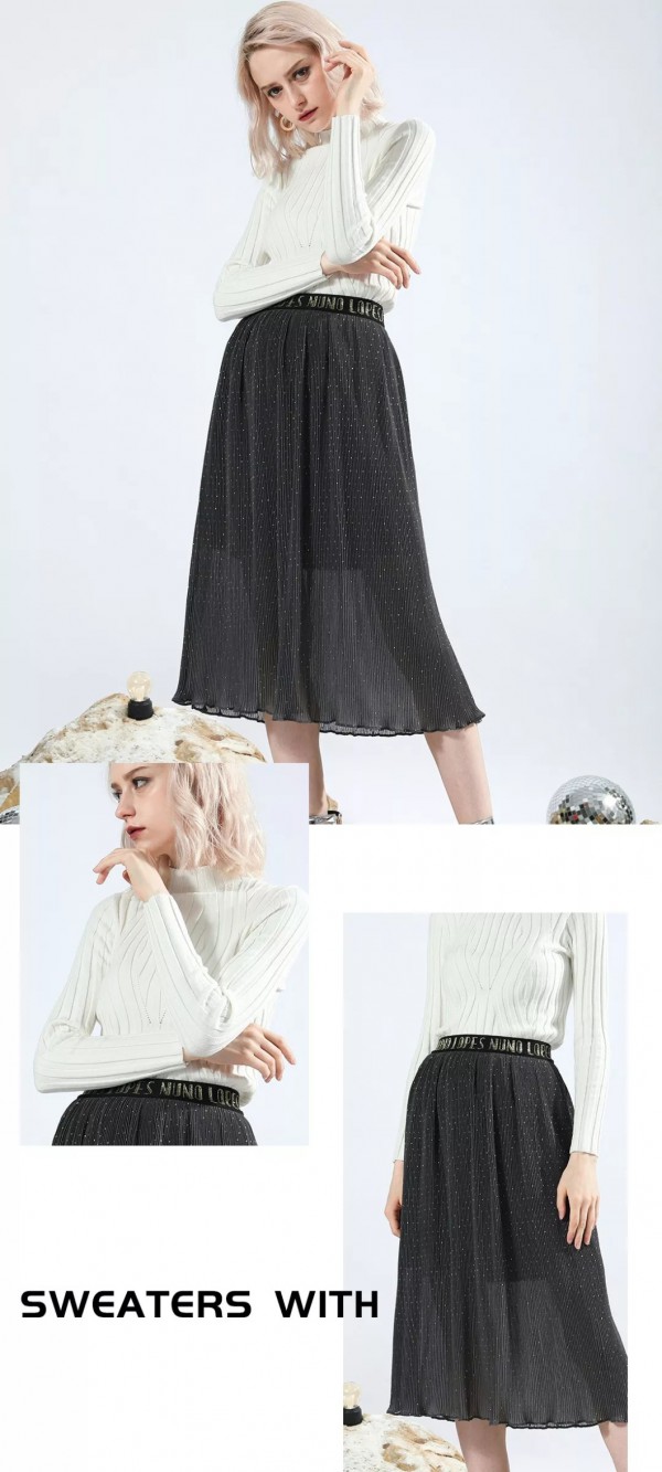 Saslax莎斯莱思时尚女装 毛衣+半裙正流行一定要穿