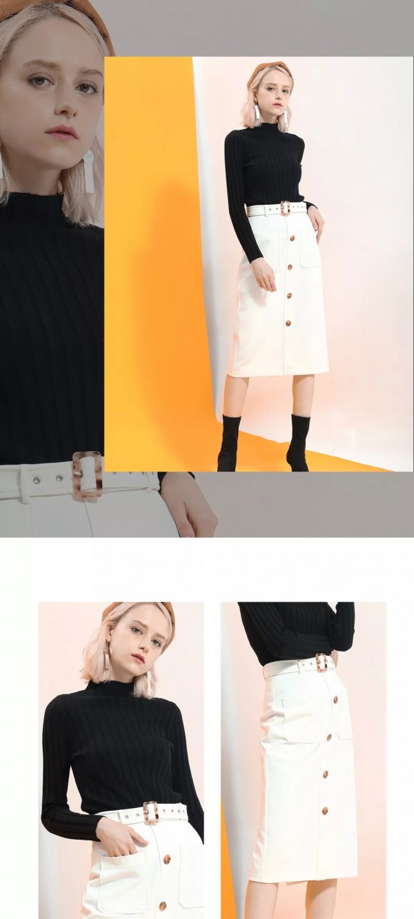 Saslax莎斯莱思时尚女装 毛衣+半裙正流行一定要穿