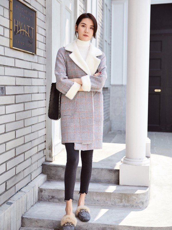 这样的格子大衣 经典优雅又不俗气