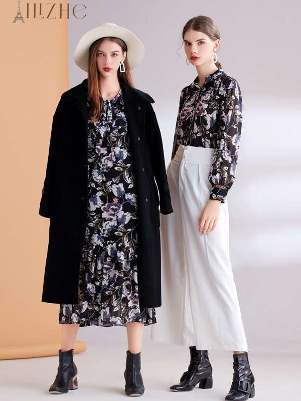 充满了御姐味道的闺蜜装 展现两种不同的风格