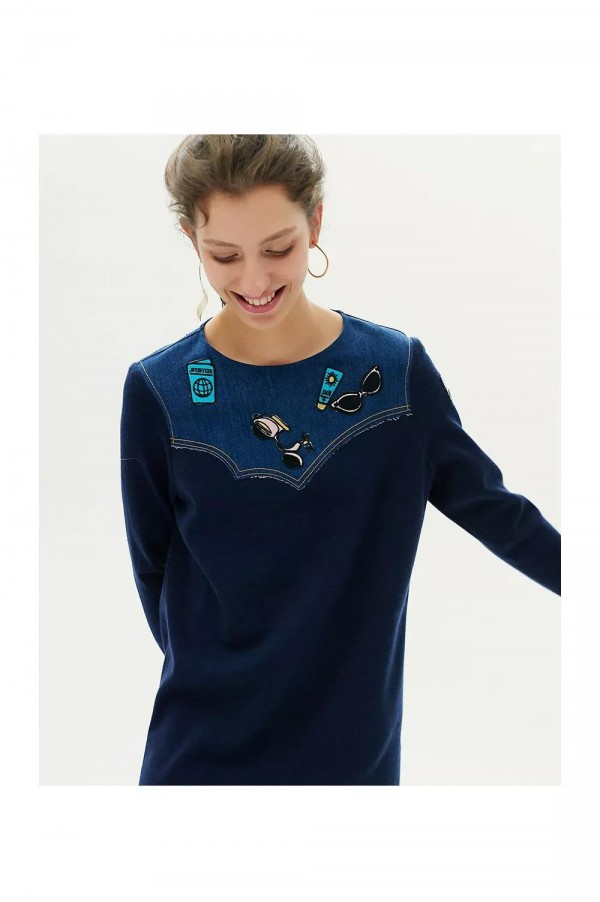 红贝缇打破冬日沉寂 用章仔图案打造气质穿搭