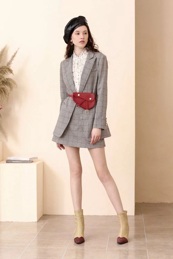 秋冬季气质西装搭配 教你如何玩转经典格纹元素