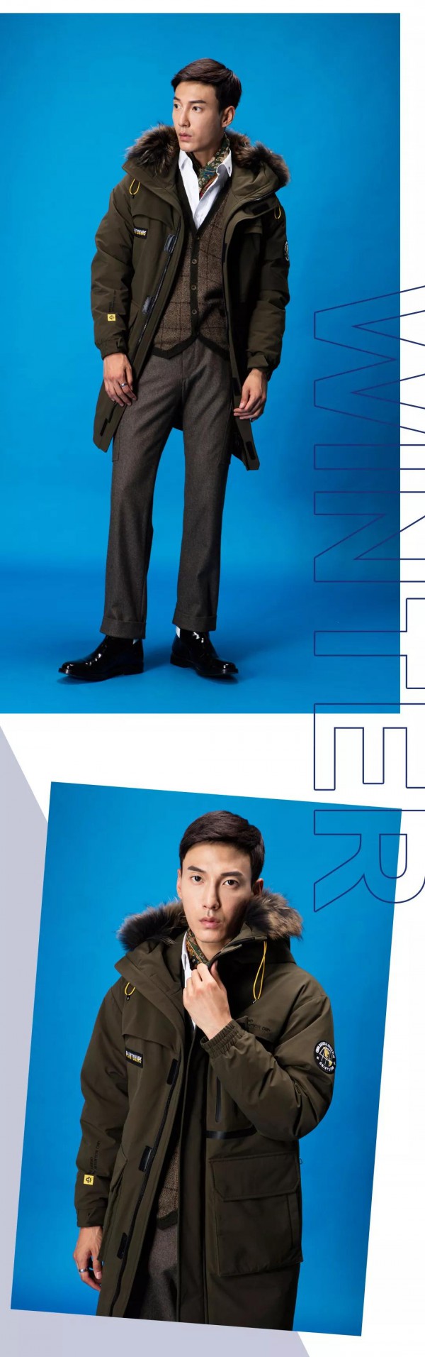 冬季男装羽绒服 迎风而立无所畏惧