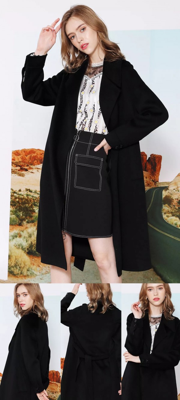 冬季气质双面呢大衣 你值得拥有