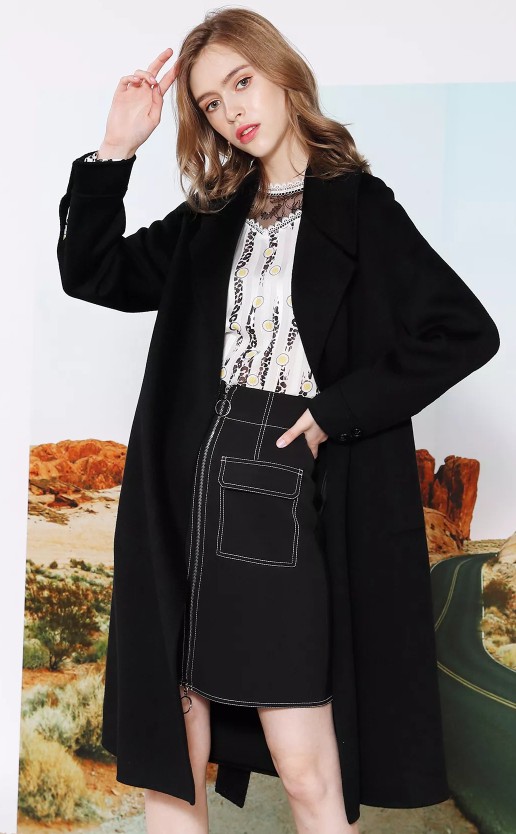 莎斯莱思女装:有双面呢大衣相伴的女人,注定成为一道风景!