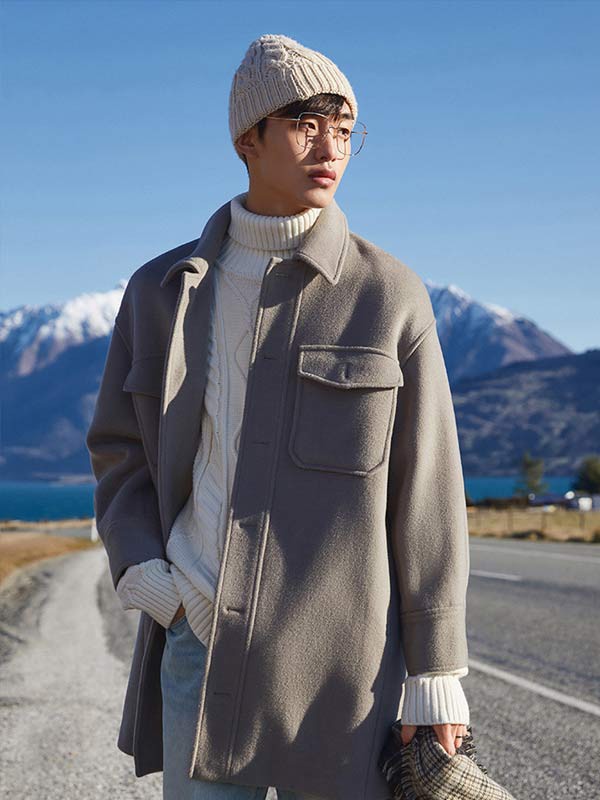 男士穿黑色呢大衣里面怎么配好看 男士呢大衣配什么裤子