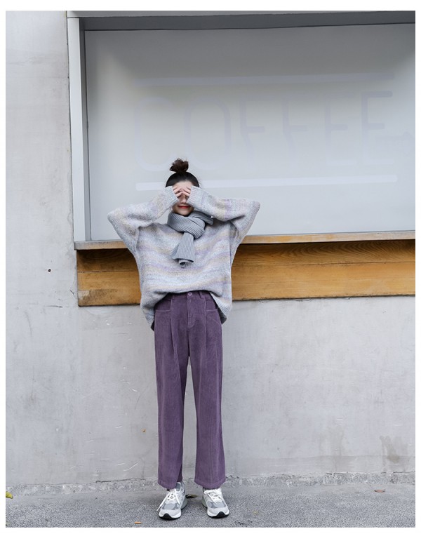 灯芯绒裤子好看吗 冬日灯芯绒裤子配什么衣服