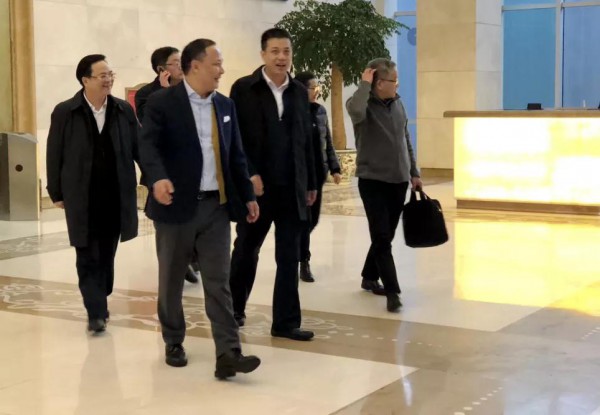 奉化区胡永光代区长莅临罗蒙集团指导
