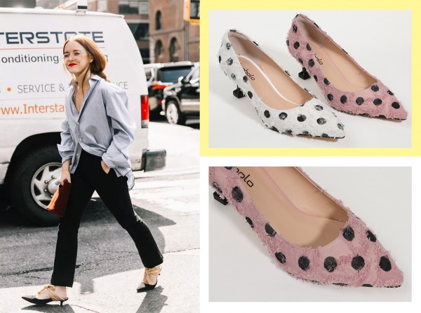 今秋份优雅穿搭 快用丹比奴猫跟鞋点缀每一天