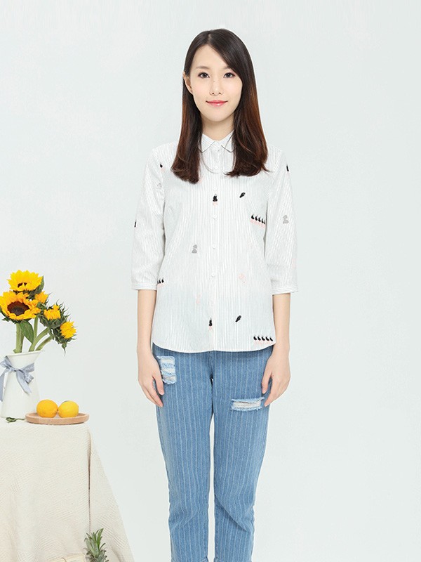 显气质的衬衣穿搭 这样穿很温柔大方