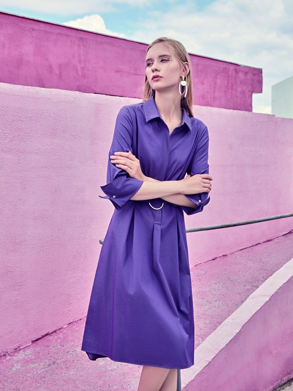 有哪些显气质的长袖连衣裙 华丹尼为你呈现气质穿搭