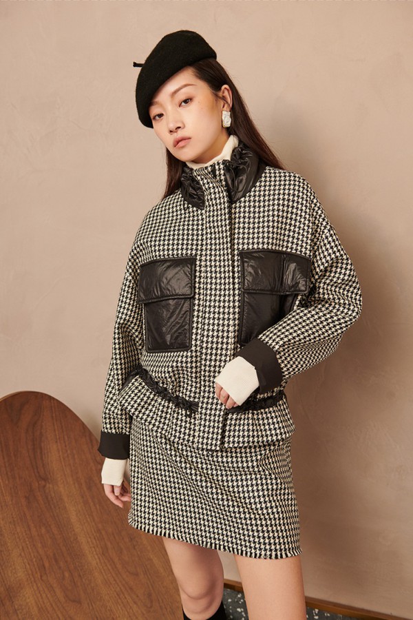 千鸟格元素的衣服怎么搭配 千鸟格套装穿起来好看吗