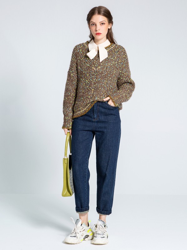 慵懒日常的毛衣选择“迪笛欧女装”