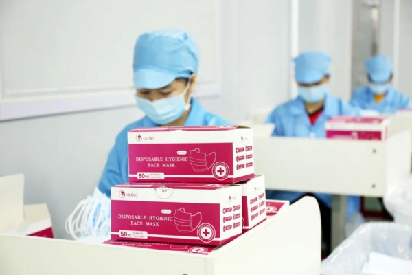 全球抗疫,奥丽侬在行动!奥丽侬集团一次性使用医用口罩走出国门
