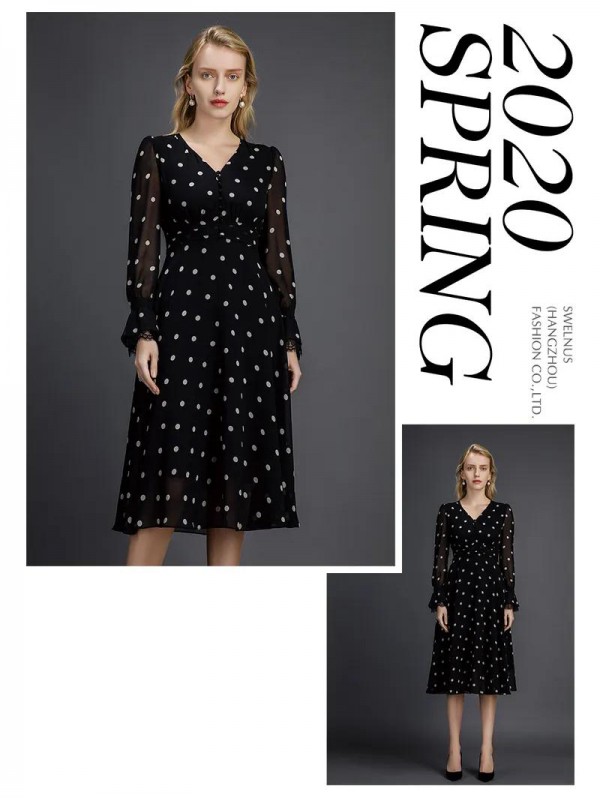 2020春夏连衣裙流行元素  西纳维思新品推荐