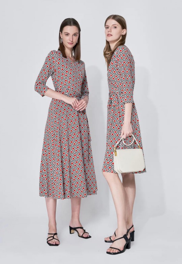 高级印花连衣裙款式 带你看春天的花花世界