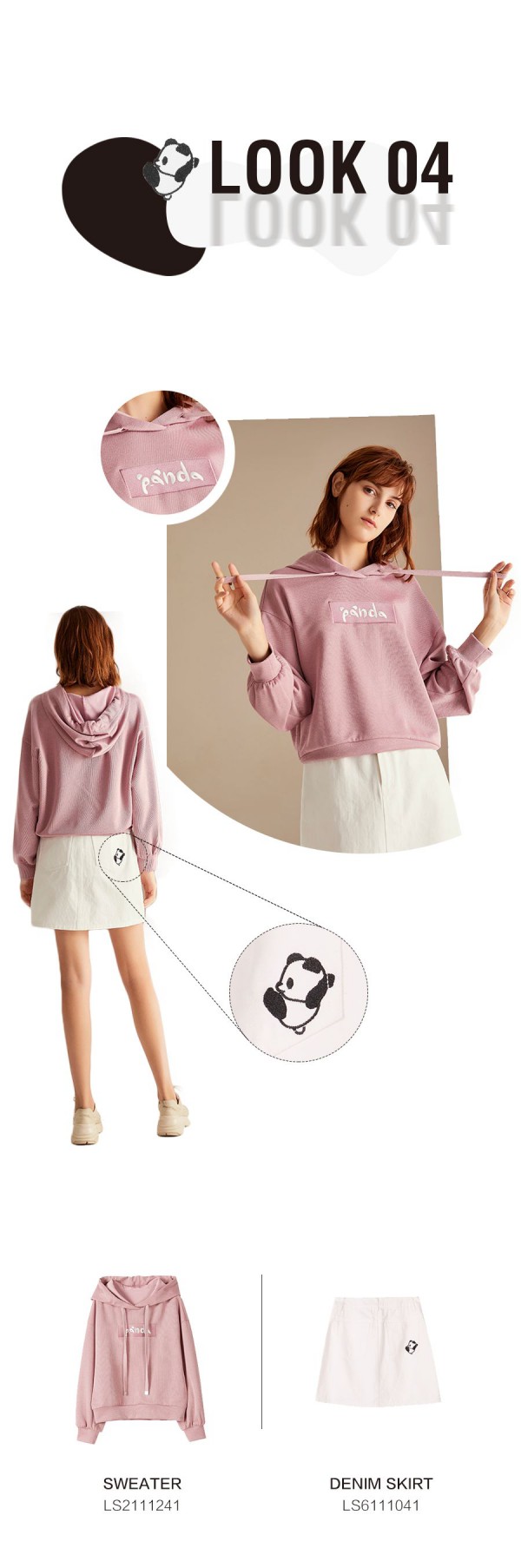 春意盎然 Get蓝色倾情「熊猫系列」衣橱