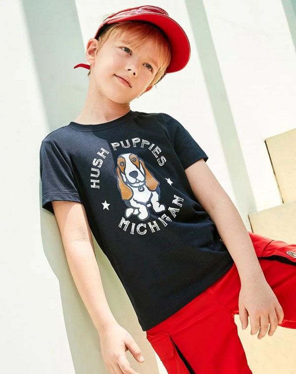 时髦百搭的夏季童装T恤 HushPuppies新款上市