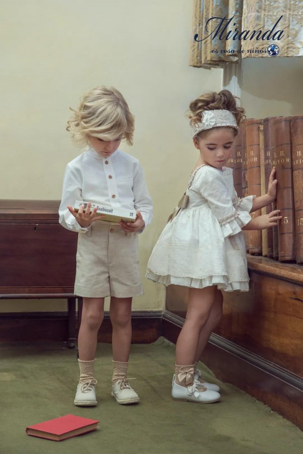 宫廷风的棉麻系童装 你试过了嘛~