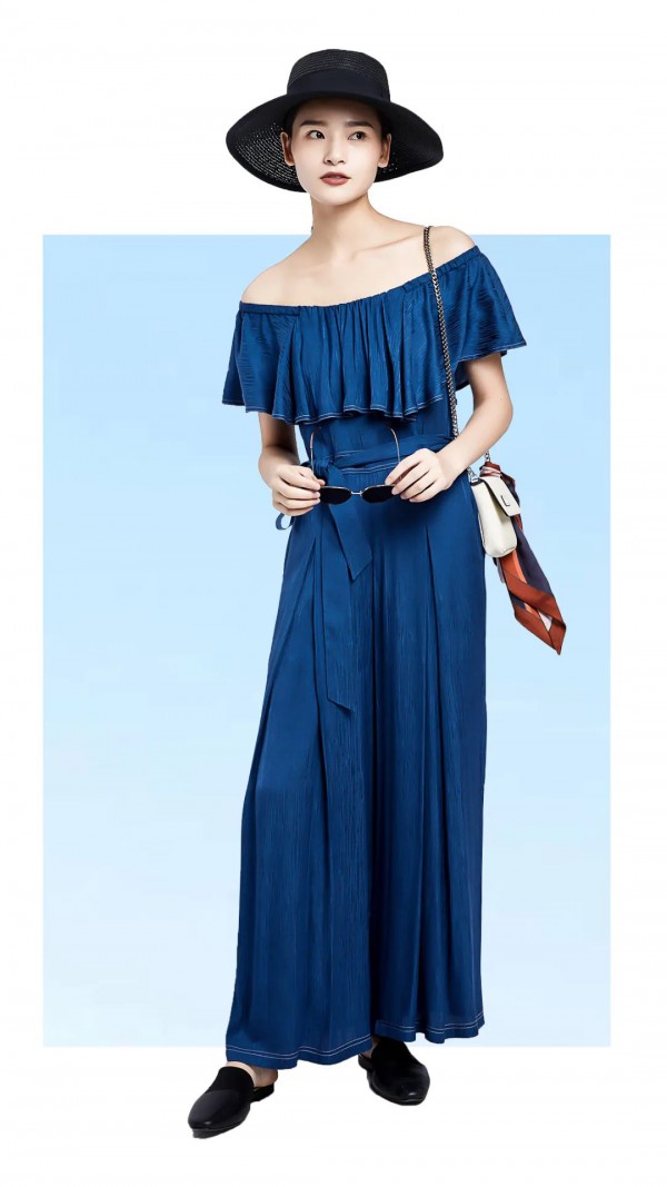 falouina 法路易娜新品 晴空的颜色自由的蓝