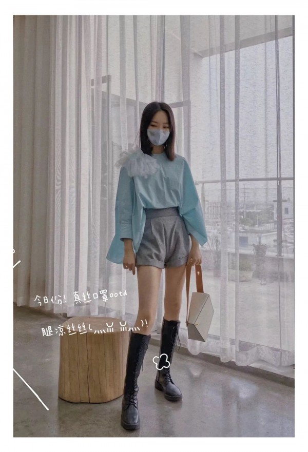 时髦又有效的口罩 台绣会呼吸的真丝口罩