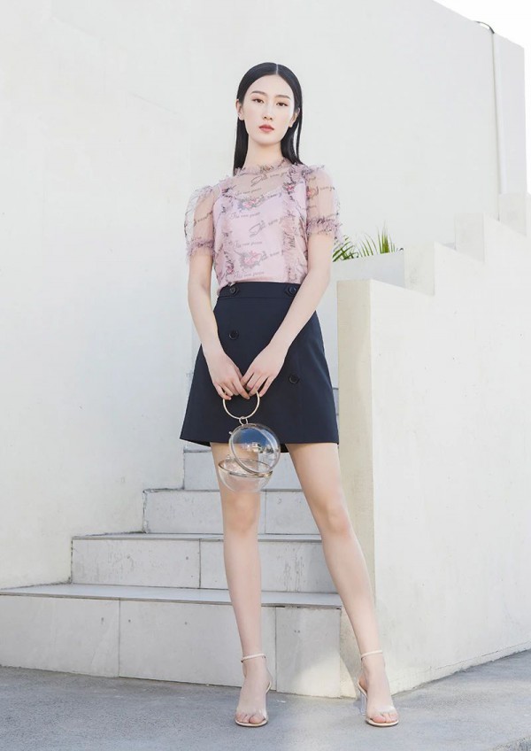 浪漫复古的网纱印花,可太美了!