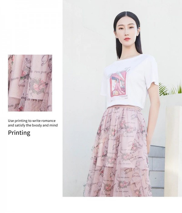 浪漫复古的网纱印花,可太美了!