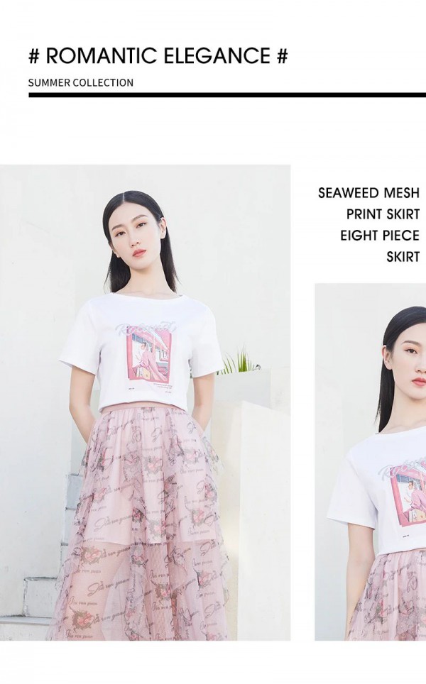 浪漫复古的网纱印花,可太美了!