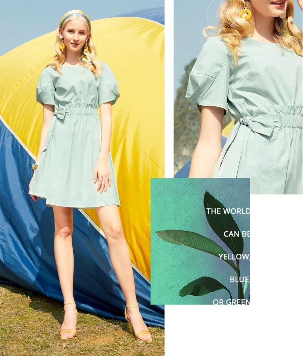 ZDORZI卓多姿女装品牌夏季绿色新品上市