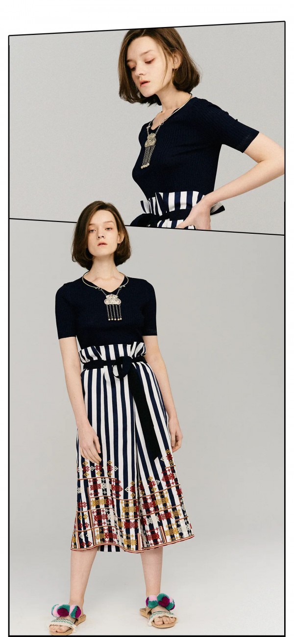 阿尤原创女装上新 为什么条纹在当代不“酷”了