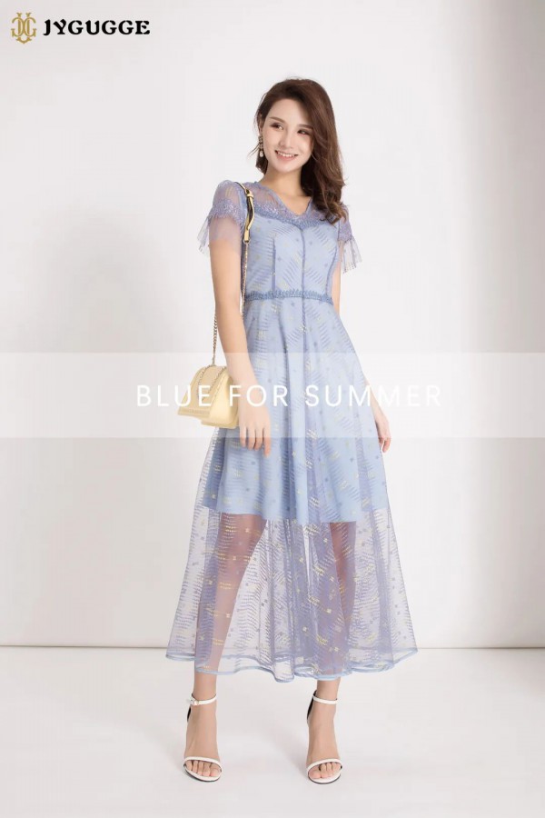 JYGUGGE古歌 给炎夏降温“蓝色” 可以做到