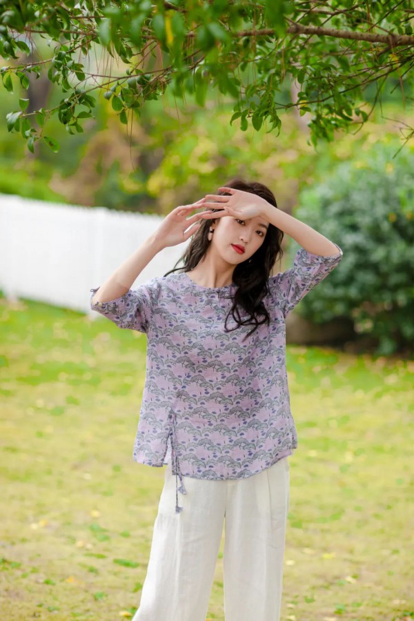 DOLAN都兰女装2020春夏新品之中国紫