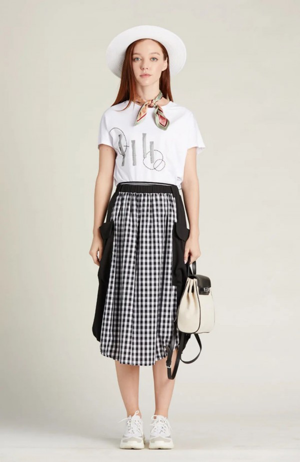 QIZI绮籽夏装新品之维希格纹的夏天