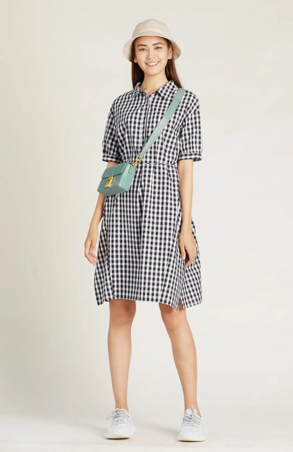 QIZI绮籽夏装新品之维希格纹的夏天